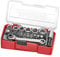 Teng TJ1419 TJ Mini 1/4 Socket Set 19 Piece TTTJ04 Tray Compatible