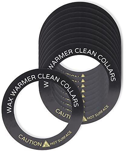 10pcs Wax Warmer Universal Protective Collars Ring for Wax Can Standard Wax Warmer Collars Round Shape Waxing Machine Cleaning Protection Paper Ring Wax Heater Accessories