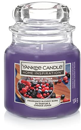 Yankee Candle - Home Inspiration, Candela in Barattolo, Fragranza Frutti di Bosco, Idea Regalo (Frutti di Bosco, Giara Piccola)
