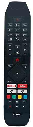 RC43140 Reemplazo Remoto Adecuado Hitachi Full HD Smart TV 32HK4200 32HK2300 32HK2200 50HL7200 55HL7200 58HL7200 50HK5300 55HK5300 65HK5300 43HE4205 43HBL7320 50HBL7320 55HBL7320 65HBL7320 75HL7100