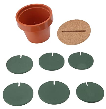 Ensemble de Sous-verres de Cactus de 7 Pièces, Sous-verres de Bar Drôles pour Boissons, Ensemble de Sous-verres de Thé, Ensemble de Sous-verres de Boisson pour Table, Table Basse