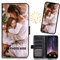 CAXKJE Lederhülle für Samsung Galaxy A34 5G Personalisierte Handy Hülle,mit Eigenem Foto Bild Text Individuelle Schutzhülle,Leder Flip Case Schutzhülle Stoßfest Bumper Hülle - Black