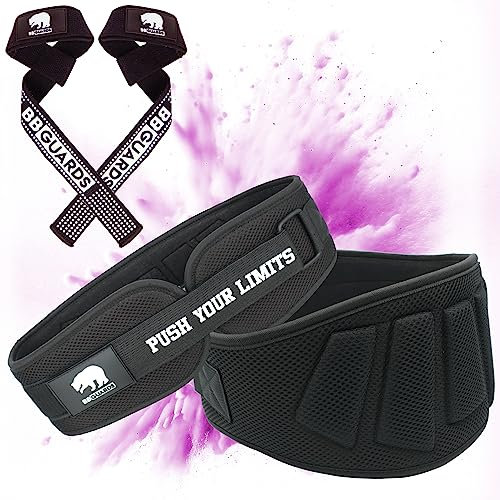 BBGuards: Gewichthebergürtel und Zughilfen für krafttraining zur Verbesserung Ihrer Leistung. Gym gürtel und zughilfen fitness (L)