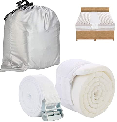 Matratzen-Verbindungsstück (Bed Bridge) Set – Matratzenke und Gurt für Doppelbetten in King – Matratzenanschluss für Gäste, Aufenthalt und Familientreffen