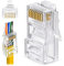 Greluma 25 Pz Connettori passanti RJ45 CAT6 Estremità Spina terminale di rete placcata in oro Ethernet
