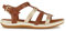 Geox Femme Vega A Sandales de Sport, Cognac Lt Gold, 42 EU