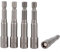 Socket Set 1/4 Drive 5pcs Set, 7mm Quick-Change Impact Drill Driver Bit, Air Screw Driver Socket Adapters, Nut Driver, Universal 1/4 Hex Shanks