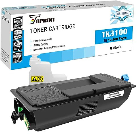 TOPRINT TK-3100K TK-3100 TK3100 1T02MS0NL0 Kompatible Tonerkartusche 12500 Seiten Schwarz für Kyocera ECOSYS Drucker M3040 M3040dn M3040idn M3540 M3540dn M3540idn FS-2100 FS-2100dn FS-2100d