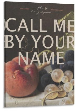 Filmposter Call Me by Your Name (5) Wandkunst Poster Scroll Leinwand Gemälde Bild Wohnzimmer Dekor Zuhause 20 x 30 cm