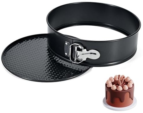ECCOGREAT Antihaft Springform Kuchenform Brotbackform Auslaufsicher Rund für Kuchen, Pizza und Pfannkuchen