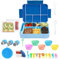 Bugucat Bento Lunch Box 1330ML 26 PCS,kids Lunch Box Bento Boxes with 6 Compartments Cutlery,Leak Proof Lunchbox Snack Boxes for Kids Adult,Kids Lunch Box with Compartments for School Blue
