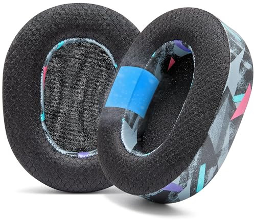 WC Freeze Blackshark 2023 - Almohadillas de Gel refrescante para Razer Blackshark V2 Pro 2023 de Wicked Cushions - Aumenta la Comodidad, el Grosor y el Aislamiento del Sonido | 90's Black