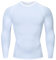 HYCOPROT Kompressionsshirt Herren Langarm Funktionsshirt Baselayer Schnelltrocknendes T-Shirt Atmungsaktiv Sportshirt für Workout Fitnessstudio Laufen (L, Weiß)