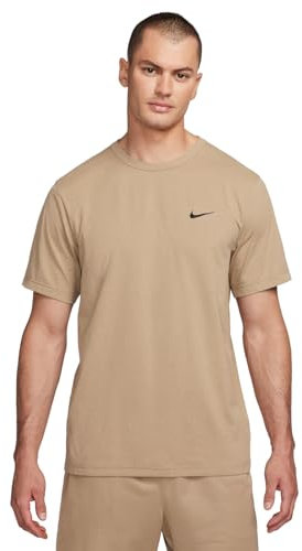 NIKE DV9839-247 M NK DF UV HYVERSE SS Sweatshirt Men's KHAKI/BLACK Size XL