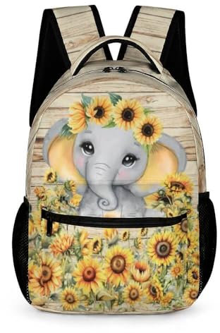 Homieblanket Elefanten-Rucksack für Kinder, Mädchen, Jungen, Schule, 40,6 cm, Elefanten-Büchertasche, Elefanten-Rucksack für die Schule, Elefanten-Rucksack 1, Tagesrucksäcke