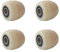 Paletten Fixierer Rad Für Hubwagen Hubwagen-Rollen, Durchmesser 70mm, Breite 60mm, Eingebaute 6204 Lager, Bohrung 20mm, Nylon-Lasträder Trommel-Rad 70x60x20mm Tragfähigkeit 400KG (4 Stück)