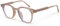 Dollger Blaulichtfilter Brille für Damen Herren Blaue Licht Blockieren Brille Square Blue Light Blocking Glasses Großer Rahmen Brille Anti Blaulicht PC TV Gaming Unisex Braun