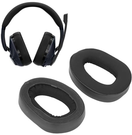 Almohadillas de Gel para Auriculares Híbridos EPOS H3 Pro, Almohadillas de Repuesto con Materiales de Gel, Cuero Proteico, Esponjas de Memoria, Almohadillas de Gel Refrescante