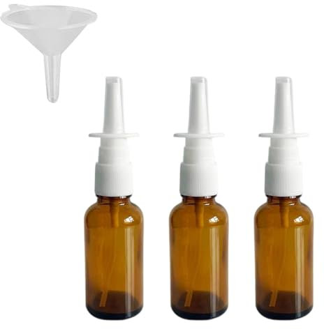3-Teilige Nasensprayflaschen, Leere Nasensprayflaschen, Mundsprayflaschen, Tägliche Sprühflaschen, Nachfüllbare Nasensprayflaschen (15 Ml)