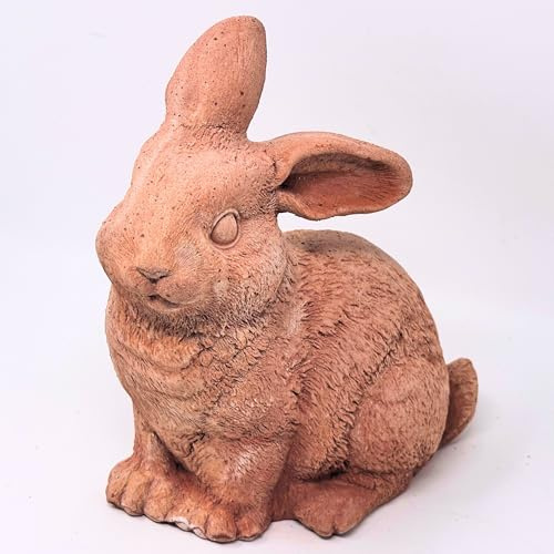 Toocook Handgefertigte Tiere aus Terrakotta, Gartenmöbel, Heimdekoration (Hase)