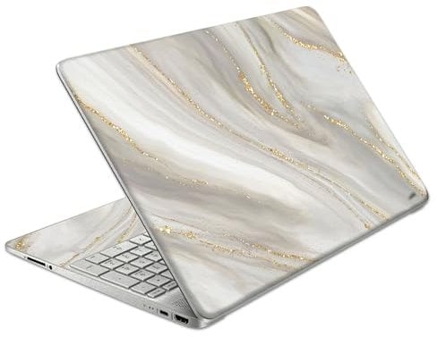 Laptop Skin Decal HP 15.6 - Marbling, Laptop Cover Sticker, No Cutting Required, No Bubble, Waterproof, Scratch Resistant - Including Wide Screen and Wrist Pad