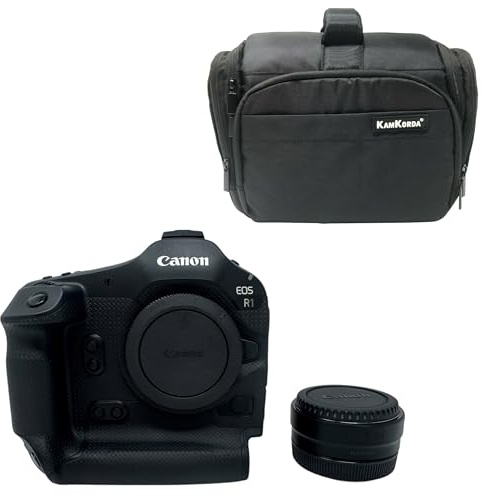 KamKorda Camera Bag + R1 Mirrorless Digital Camera + Adapter, 24MP Full Frame stacked CMOS Sensor, Cross-type AF Professional Photography - 2 Year Warranty