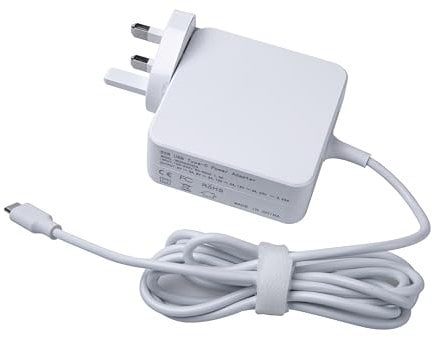 USB C Laptop Charger 65W Chromebook Charger for HP Lenovo Dell Acer Asus Samsung Chromebook Asus Zenbook 3 HP Spectre X360 Lenovo ThinkPad IdeaPad Type USB-C Power Supply AC Adater