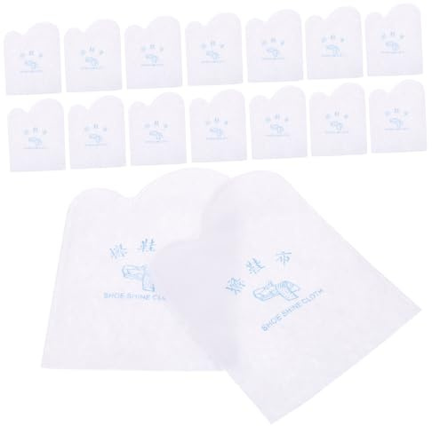 WEKAMOS 20stücke Poliertuch Für Schuhe Einweg-Reinigungstuch Aus Vlies Wasser Absorbierendes Tuch Für Schuhreinigung Klein Und Praktisch Für Reisen