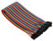 Wrtysully Buchse auf Buchse Solderless Flexible Brotschneidebrett Jumper-Kabel-Draht 40 Stueck