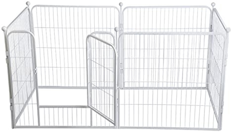 ATREDESES Großer Vogelkäfig Haustier Zaun Käfig Faltbarer Käfig Käfigkorb Haustier liefert Isolation Zaun weiß 80 * 80 cm Wellensittichkäfig
