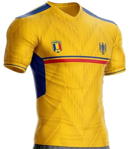 Trikot Rumänien RM-40 Fußball Rumänische Flagge Geschenk S