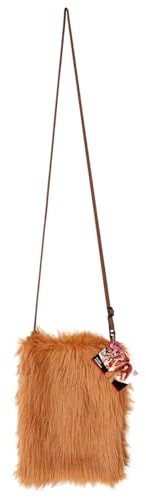 TrendandStylez Plüsch Umhängetasche für Festival & Rave – Bunte Kunstfell Tasche als 90er Jahre Accessoire für Damen & Herren, deine flauschige Handytasche für Karneval & Party