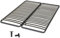 EBAC Literie Sommier à Lattes 2x80x200 Epsilon - 40 Lattes Bois - Fabrication française