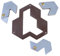 Eureka 515062 Huzzle Cast Hexagon Puzzle
