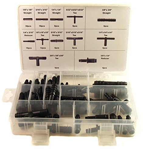 Craft-Equip 113 tlg. Schlauchverbinder Set T-Stück Verbinder Reduzierstück KFZ