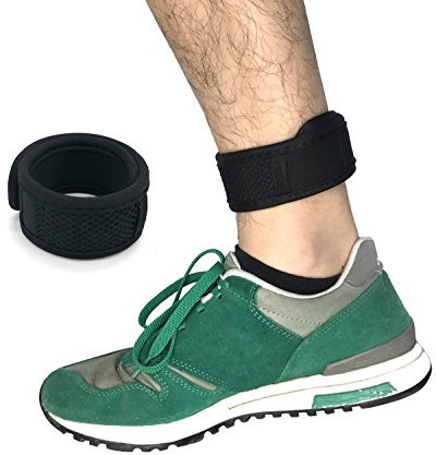 CAREOR Adjustable OK Material Arm&Ankle Running Band Wristband Band with Mesh Pouch For Garmin/ONE/Flex 2/ALTA/ALTA HR Fitness Tracker Wristband (Black 9-11'')