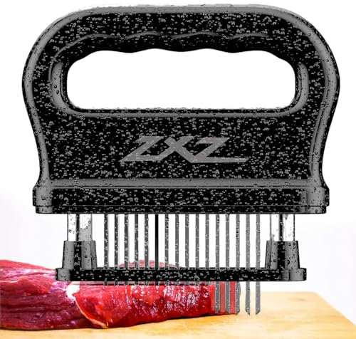 Meat Tenderizer, 48 Stainless Steel Sharp Needle Blade, with Cleaning Brush, Heavy Duty Cooking Tool for Tenderizing Beef, Turkey, Chicken, Steak, Veal, Pork, Fish, Christmas Cooking Set