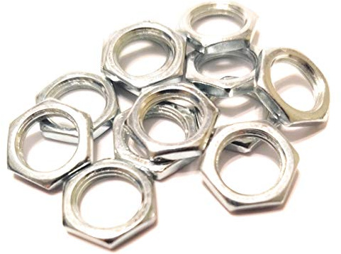 Pack de 12 Tuercas Cromadas 3/8 inch x 32 Medidas Imperiales USA para Potenciometros CTS Bourns Jack Switchcraft
