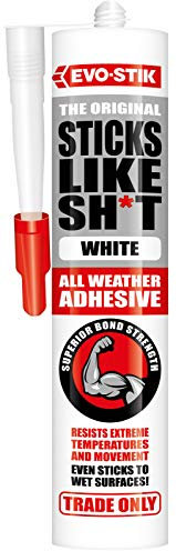 3 x BOSTIK Evo-Stik Sticks Like Sh*t Grab Adhesive All weatyher Glue White