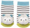FEHN 057249 Rasselsocken Katze / Activity-Babysöckchen mit niedlichen Tier-Köpfchen, Lernspielzeug für Babys von 0-12 Monaten
