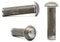 Lot de 20 rivets à tête ronde M6 (6 mm x 45 mm) en acier massif DIN 660