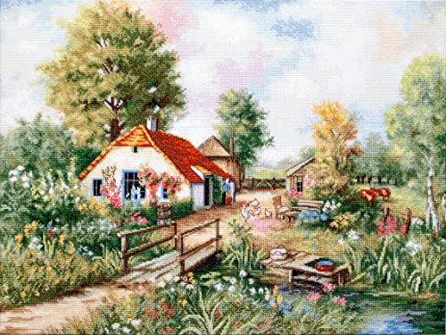 Lucas Cross Stitch kit, Cotton, Multicoloured, 46x35cm