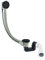Omnires TK104-PLUS-3.43+64-SBL CGS Trop-Plein de Baignoire et Siphon de vidange, Black