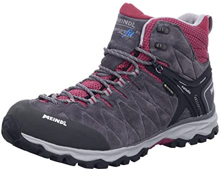 Meindl Ontario Lady GTX Grau/Hellblau, Anthrazit Brombeere, 43 EU, Anthrazit Brombeer, 43 EU