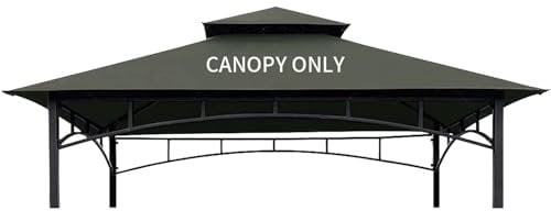 Easylee -Ãœberdachung für Grillpavillon, 1,5 x 2,3 m, doppelstöckig, Grillabdeckung, nur passend für Pavillon Modell L-GG001PST-F (grau)