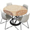 Morbuy Tischdecke Outdoor Rund 150 cm, Elastisch Rund Abwaschbar Tischdecken Wasserabweisend Lotuseffekt Garten Tischdecke Beige Mandala Table Cloth, Ideal für 130cm-140cm