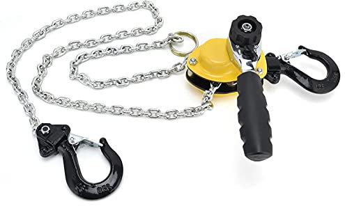 Hoist Ratchet, Mini Puller Lever Chain Lever Block Hoist Pulley 500kg Lever Hoist Pulley Block Chain for Workshops
