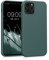 kwmobile Housse Compatible avec Apple iPhone 12 / iPhone 12 Pro Coque - Housse de téléphone Souple et Fine en TPU Silicone - Bleu Vert
