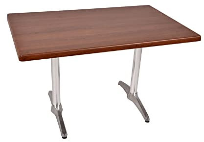 Dynamic24 Bistrotisch Set Bennet 120x80cm Tischgestell Aluminium Garten Tisch Gestell