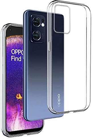 Cover in Gel TPU Trasparente per OPPO FIND X5 LITE - OPPO RENO 7 5G, Ultra Sottile 0,33 mm, Morbido Flessibile, Custodia Silicone